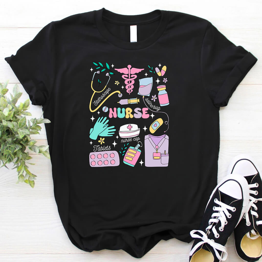 Nurse Objetcs Short Sleeve T-shirt