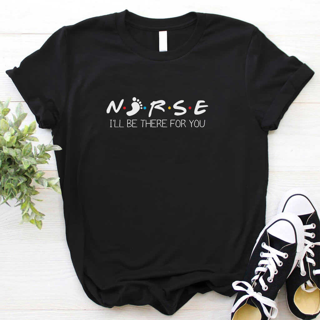 NICU Nurse Funny Foot T-shirt