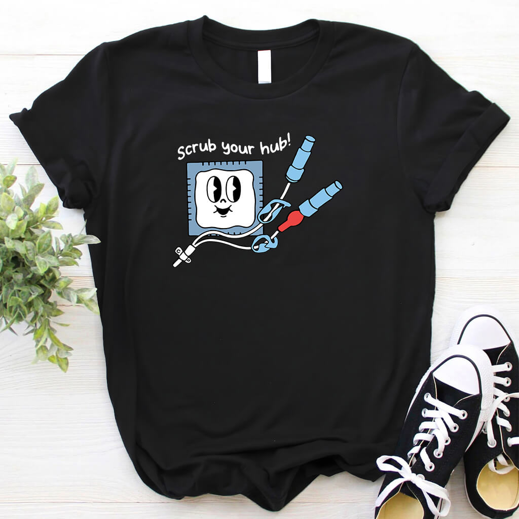Scrub Your Hub Funny Nurse Shirt