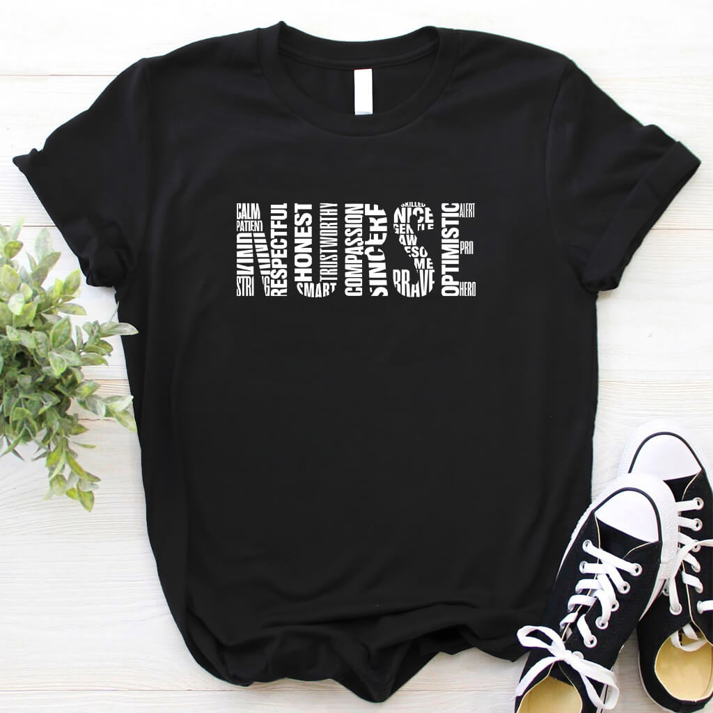 Nurse Typography T-shirt