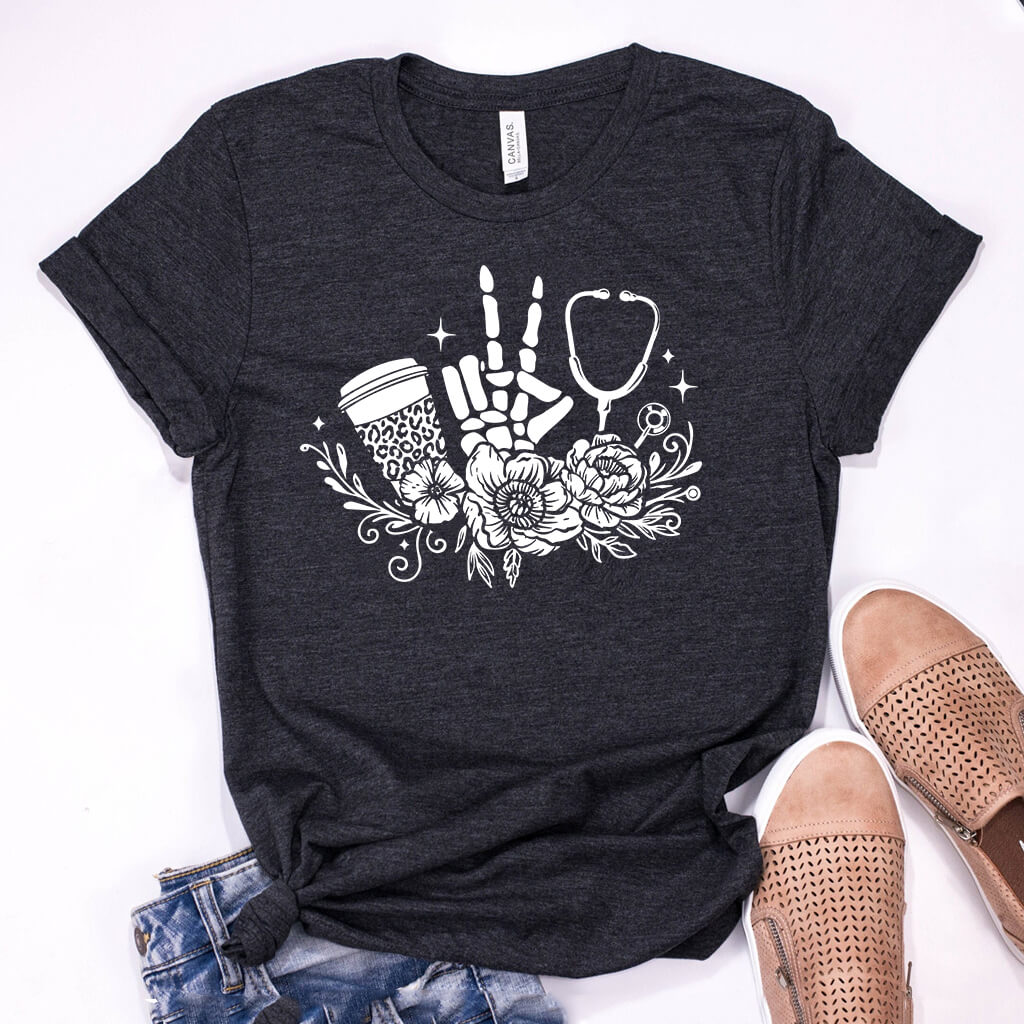 Floral Nurse Stuff Tee