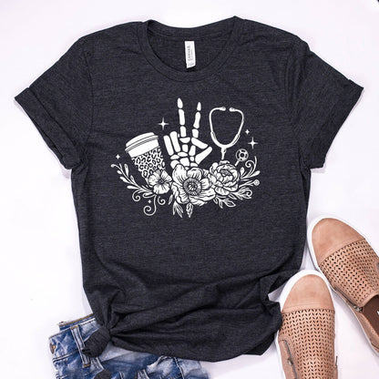 Floral Nurse Stuff Tee
