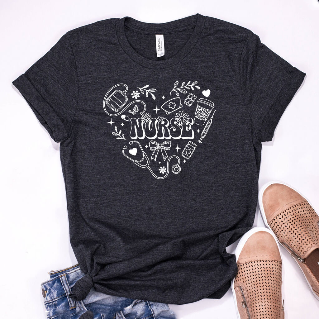 Nurse Heart Graphic Tee