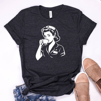 Nurse Loves Coffee Tee