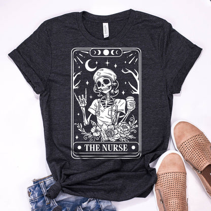 The Nurse Tarot Skeleton T-shirt