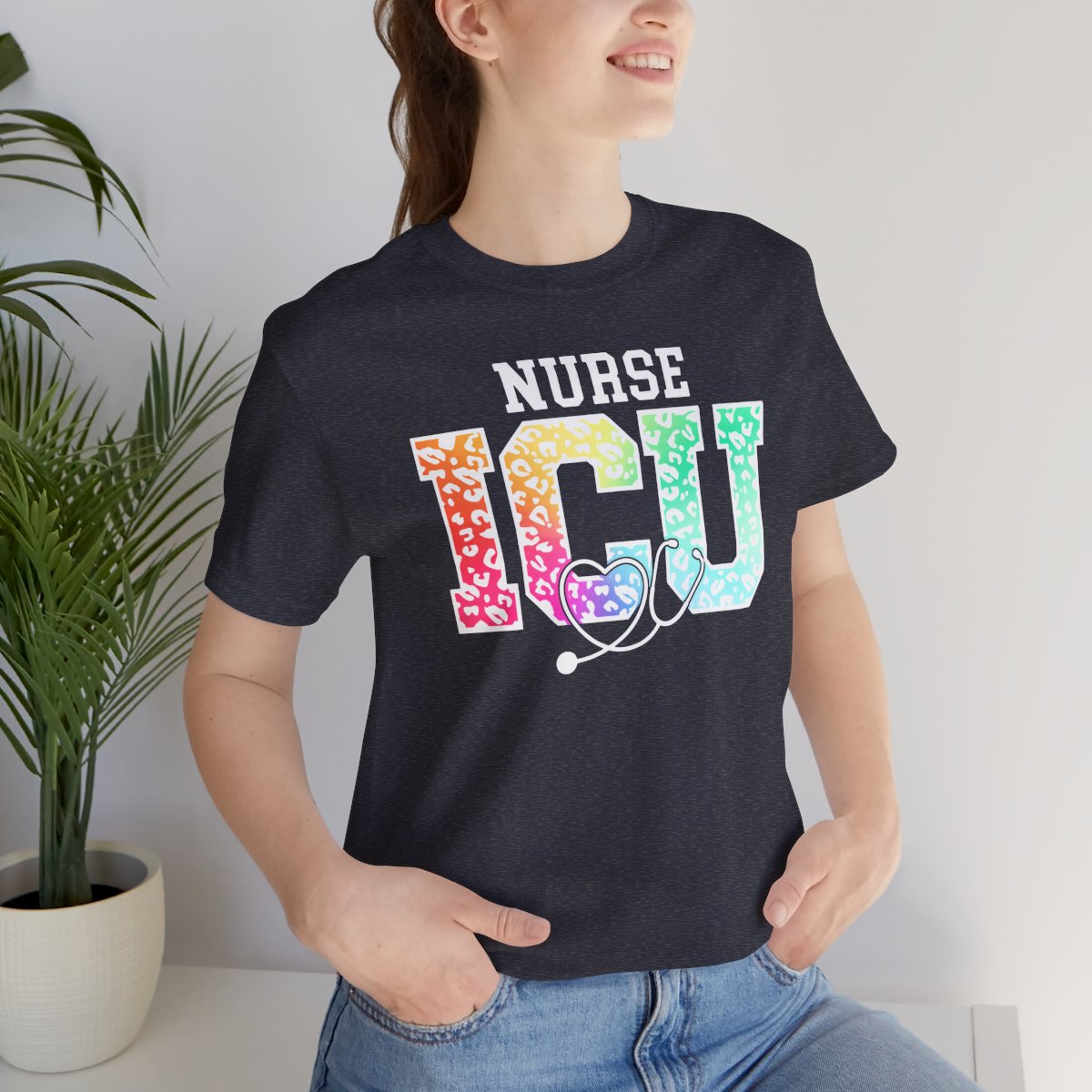 ICU Nurse Rainbow Tee - Intensive Care Unit Shirt