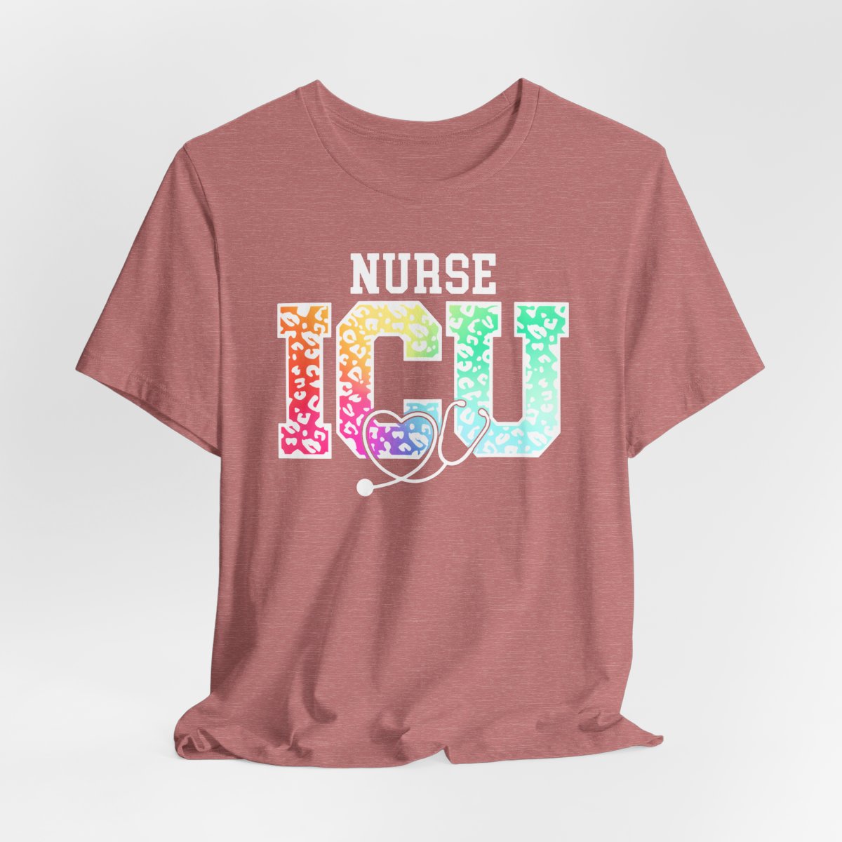 ICU Nurse Rainbow Tee - Intensive Care Unit Shirt