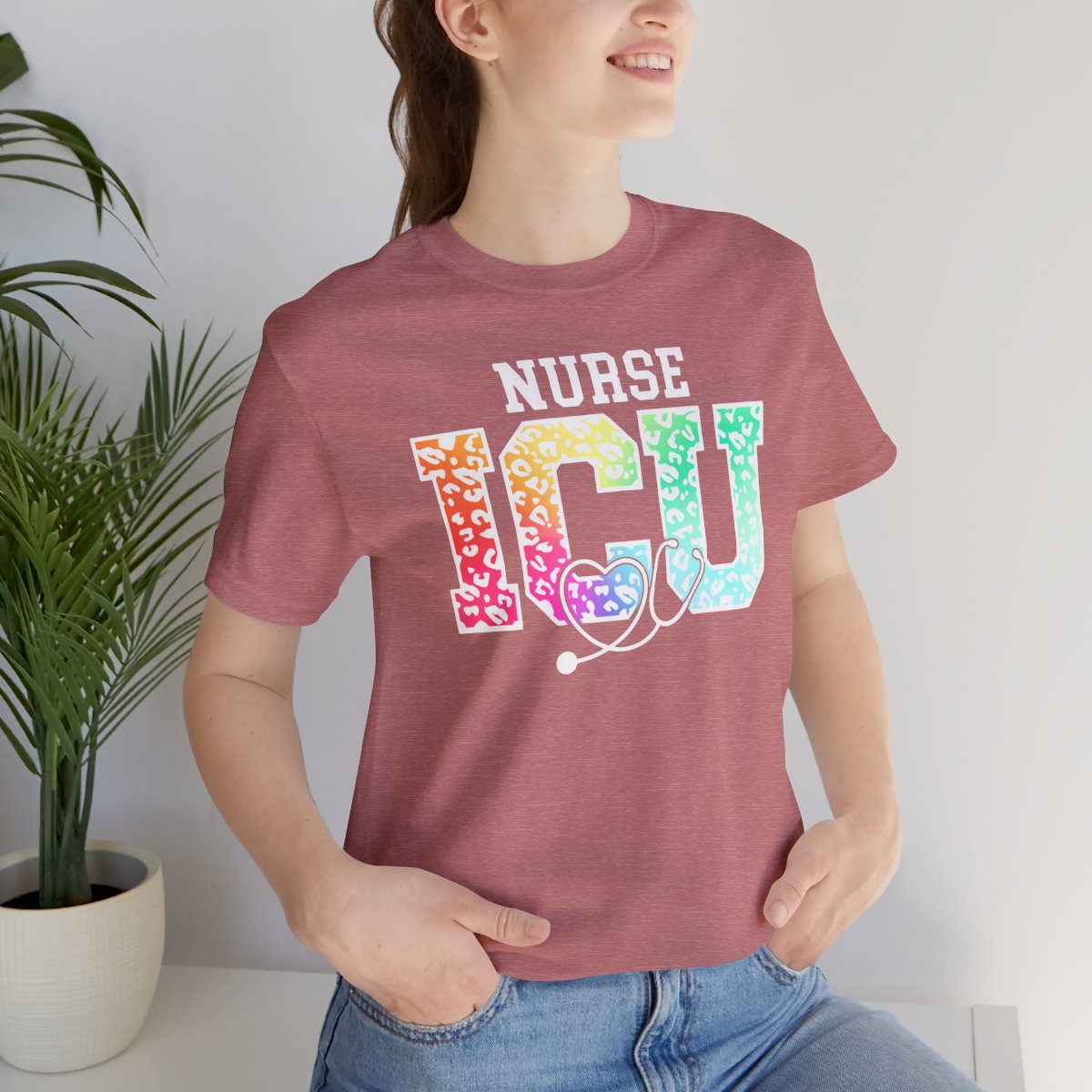 ICU Nurse Rainbow Tee - Intensive Care Unit Shirt