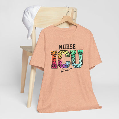 ICU Nurse Rainbow Tee - Intensive Care Unit Shirt