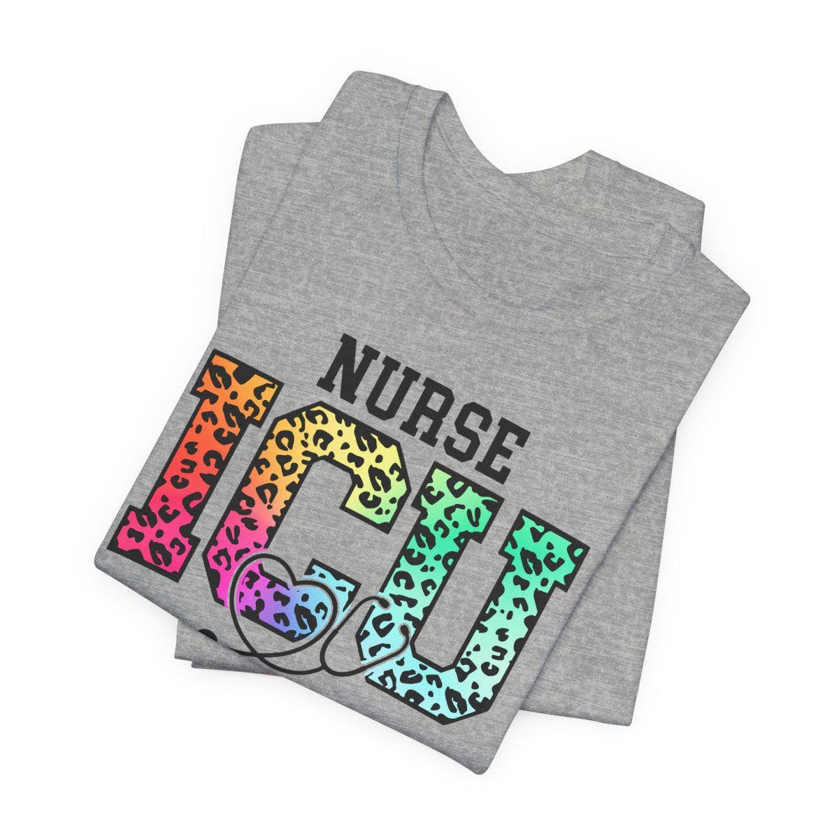 ICU Nurse Rainbow Tee - Intensive Care Unit Shirt