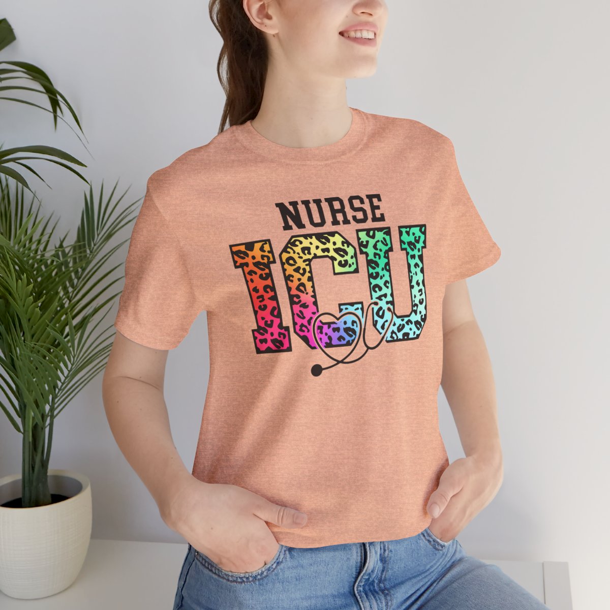 ICU Nurse Rainbow Tee - Intensive Care Unit Shirt