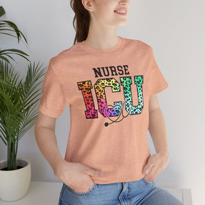 ICU Nurse Rainbow Tee - Intensive Care Unit Shirt