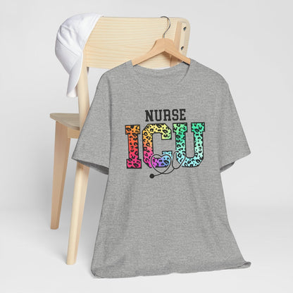 ICU Nurse Rainbow Tee - Intensive Care Unit Shirt