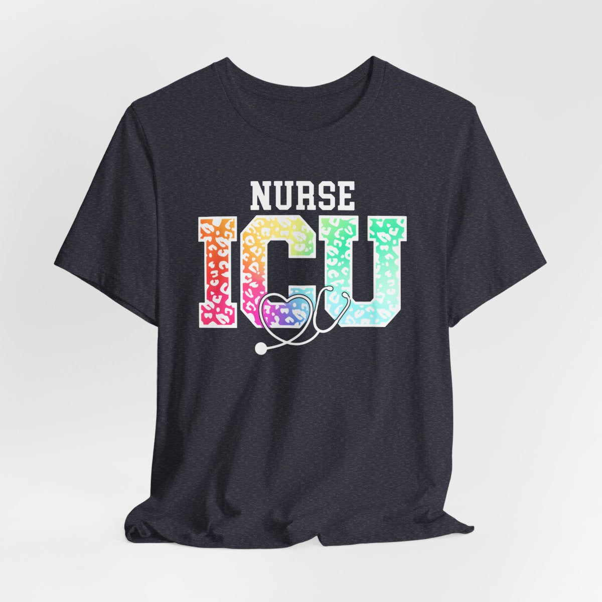 ICU Nurse Rainbow Tee - Intensive Care Unit Shirt
