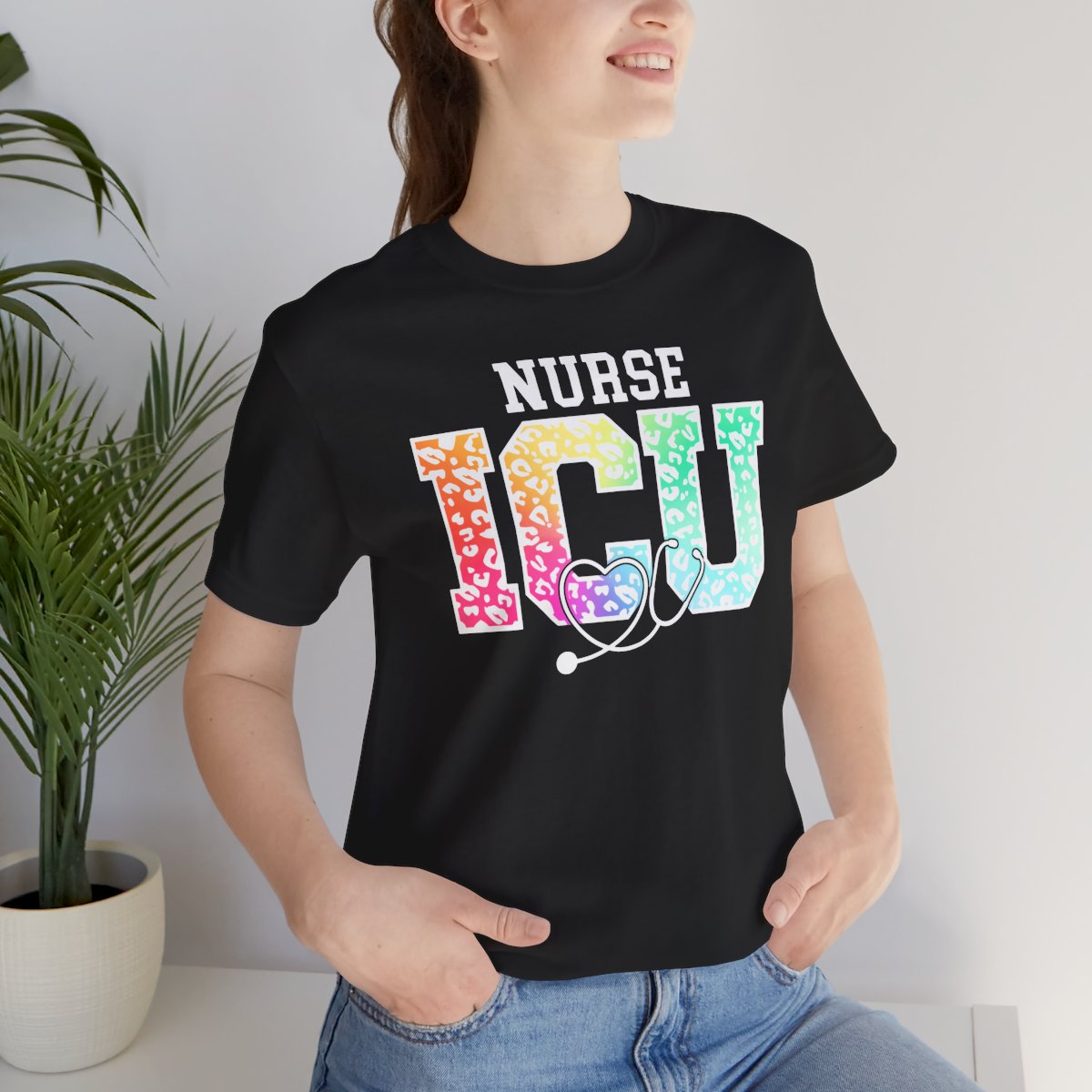 ICU Nurse Rainbow Tee - Intensive Care Unit Shirt