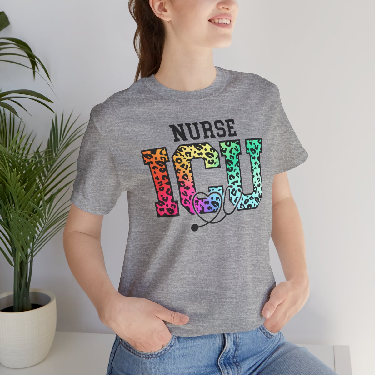ICU Nurse Rainbow Tee - Intensive Care Unit Shirt