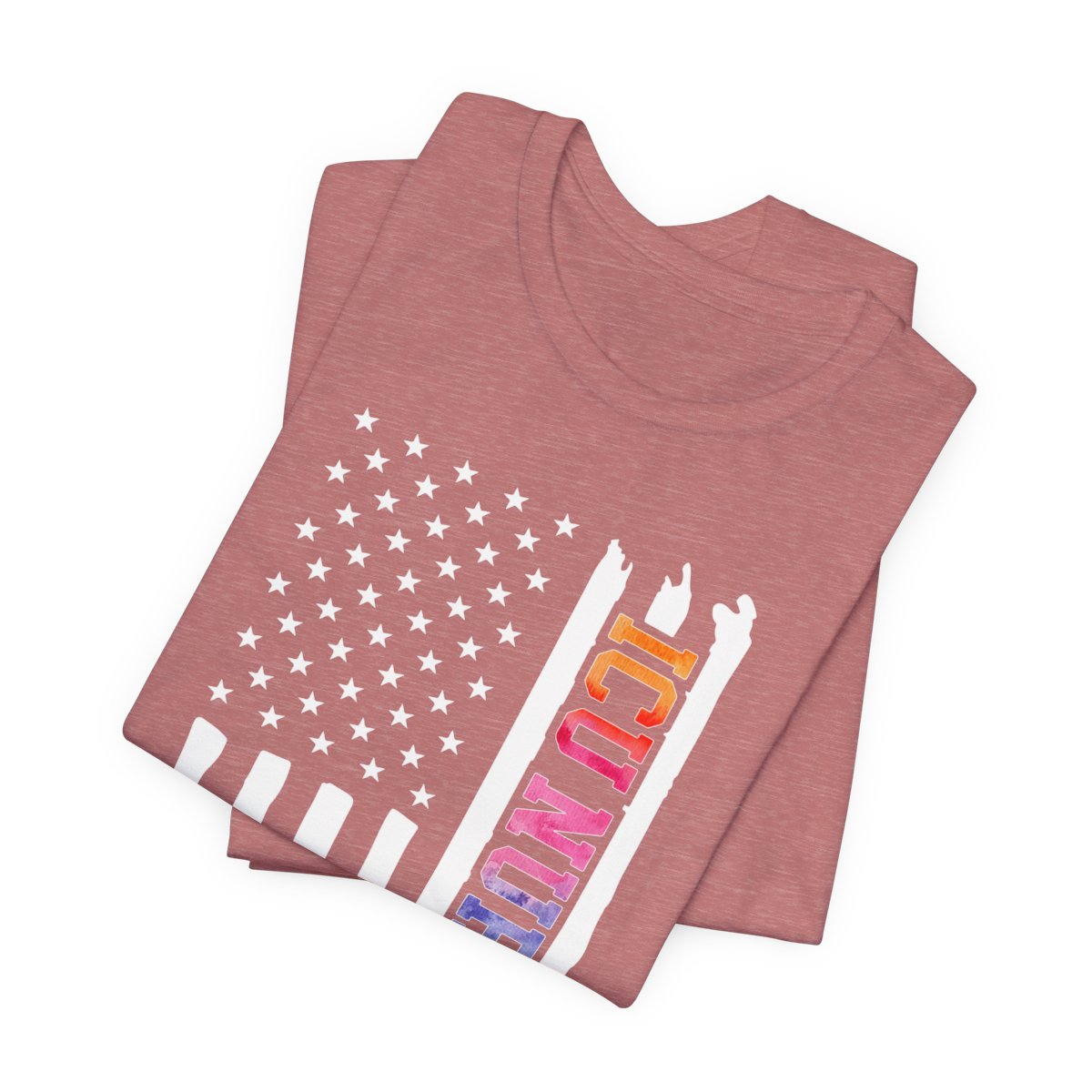 Tie Dye ICU Nurse U.S Flag Shirt