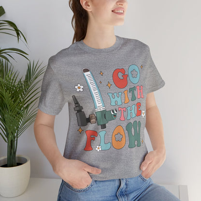 Go with the Flow Funny ICU Nurse Shirt - Intensive Care Unit Tee
