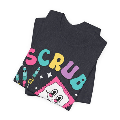 Scrub your Hub Funny ICU Nurse Tee