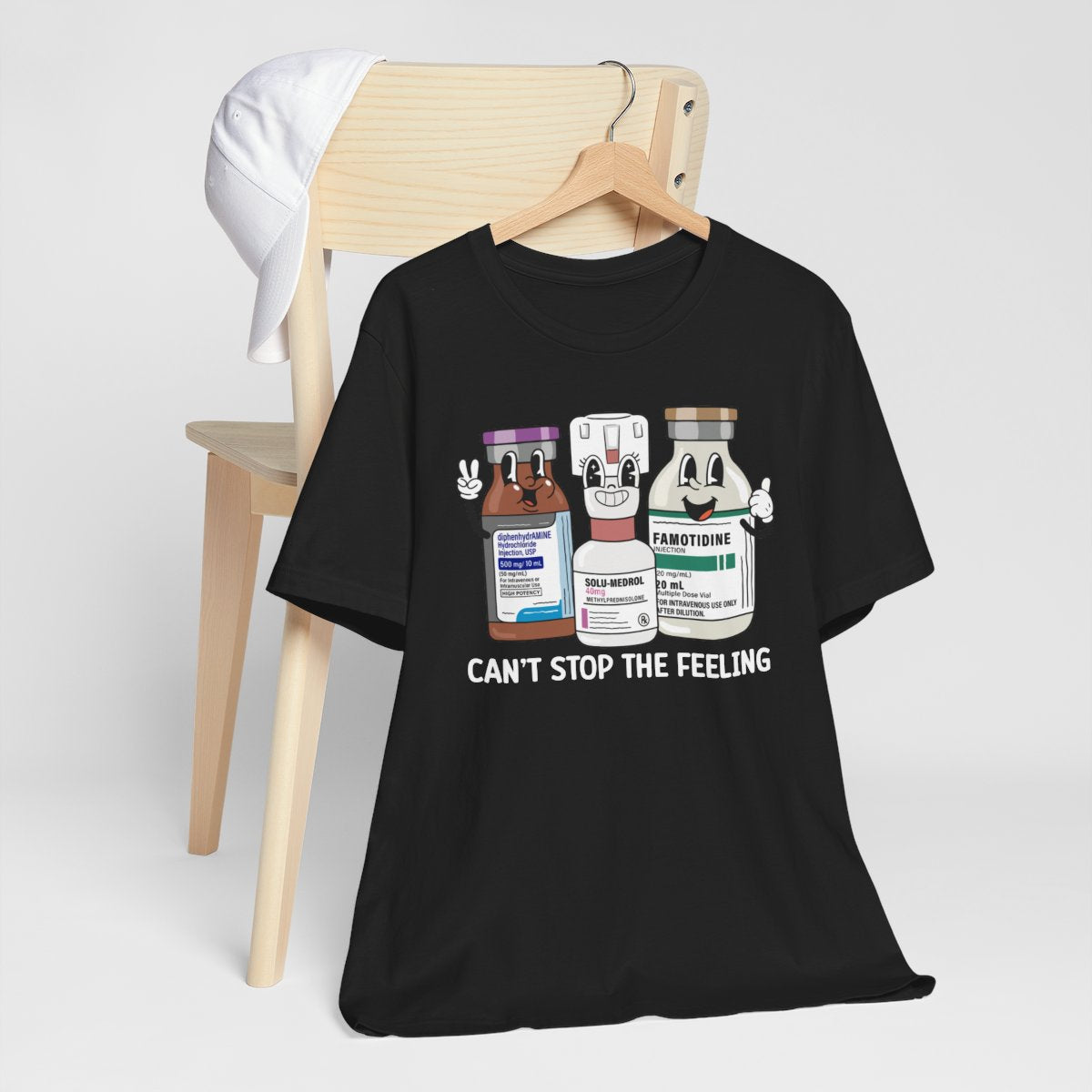 Can't Stop the Feeling Funny ICU Nurse T-shirt - Intensive Care Unit Tee