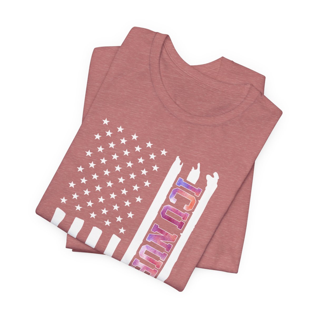 Colorful ICU Nurse U.S Flag Tee