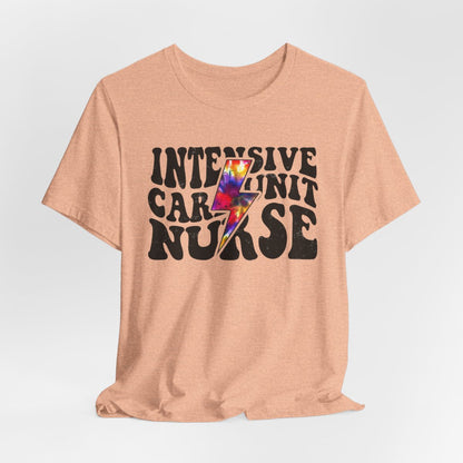 Intensive Care Unit Nurse Tie Dye Flash Shirt - ICU Tee