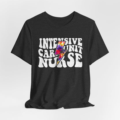 Intensive Care Unit Nurse Tie Dye Flash Shirt - ICU Tee