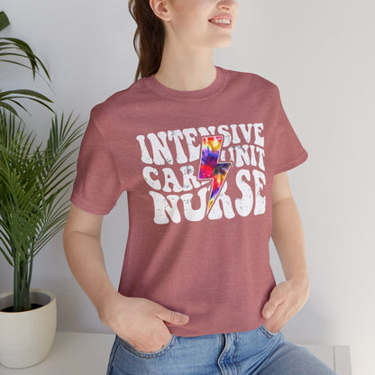 Intensive Care Unit Nurse Tie Dye Flash Shirt - ICU Tee