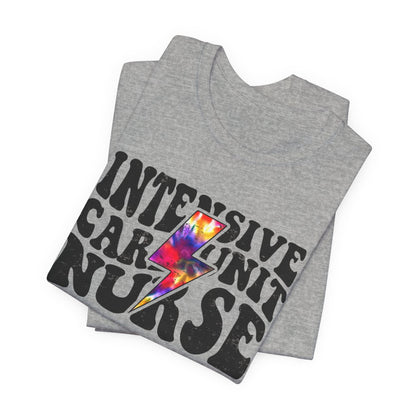 Intensive Care Unit Nurse Tie Dye Flash Shirt - ICU Tee