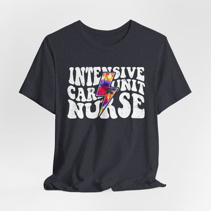 Intensive Care Unit Nurse Tie Dye Flash Shirt - ICU Tee