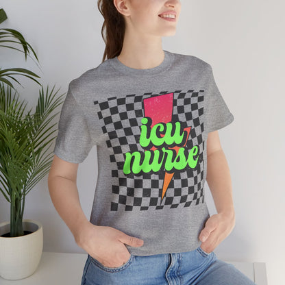 ICU Nurse Retro Flash T-shirt - Intensive Care Unit Tee