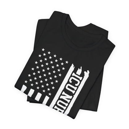 ICU Nurse U.S Flag T-shirt