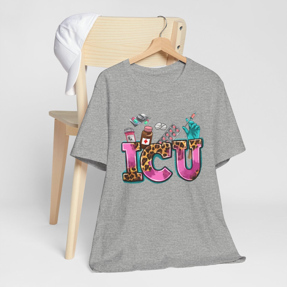 Cheetah ICU Nurse Shirt - Intensive Care Unit Tee