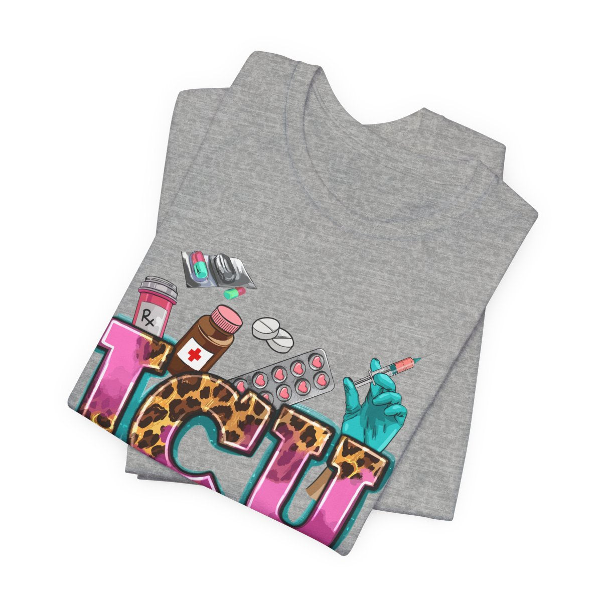 Cheetah ICU Nurse Shirt - Intensive Care Unit Tee