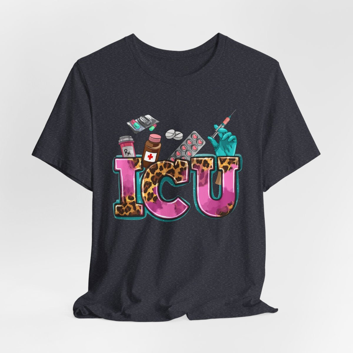 Cheetah ICU Nurse Shirt - Intensive Care Unit Tee
