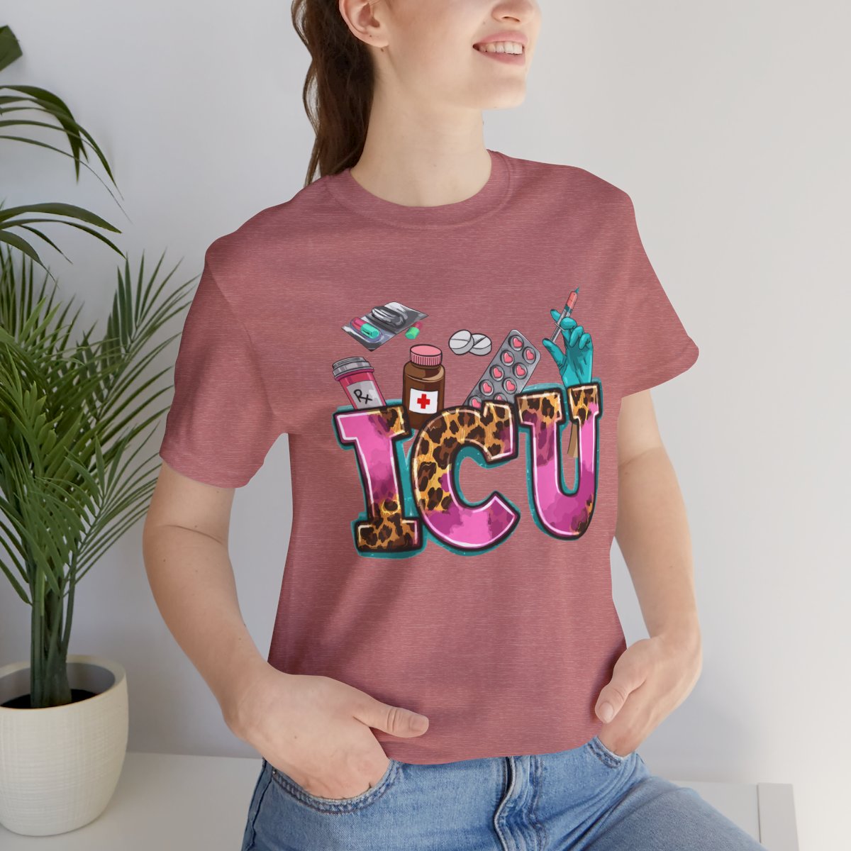 Cheetah ICU Nurse Shirt - Intensive Care Unit Tee