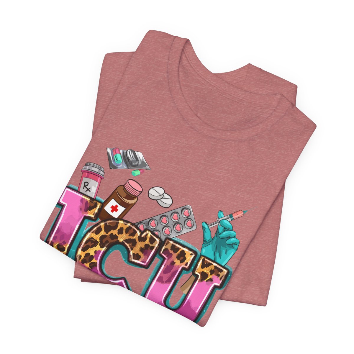 Cheetah ICU Nurse Shirt - Intensive Care Unit Tee