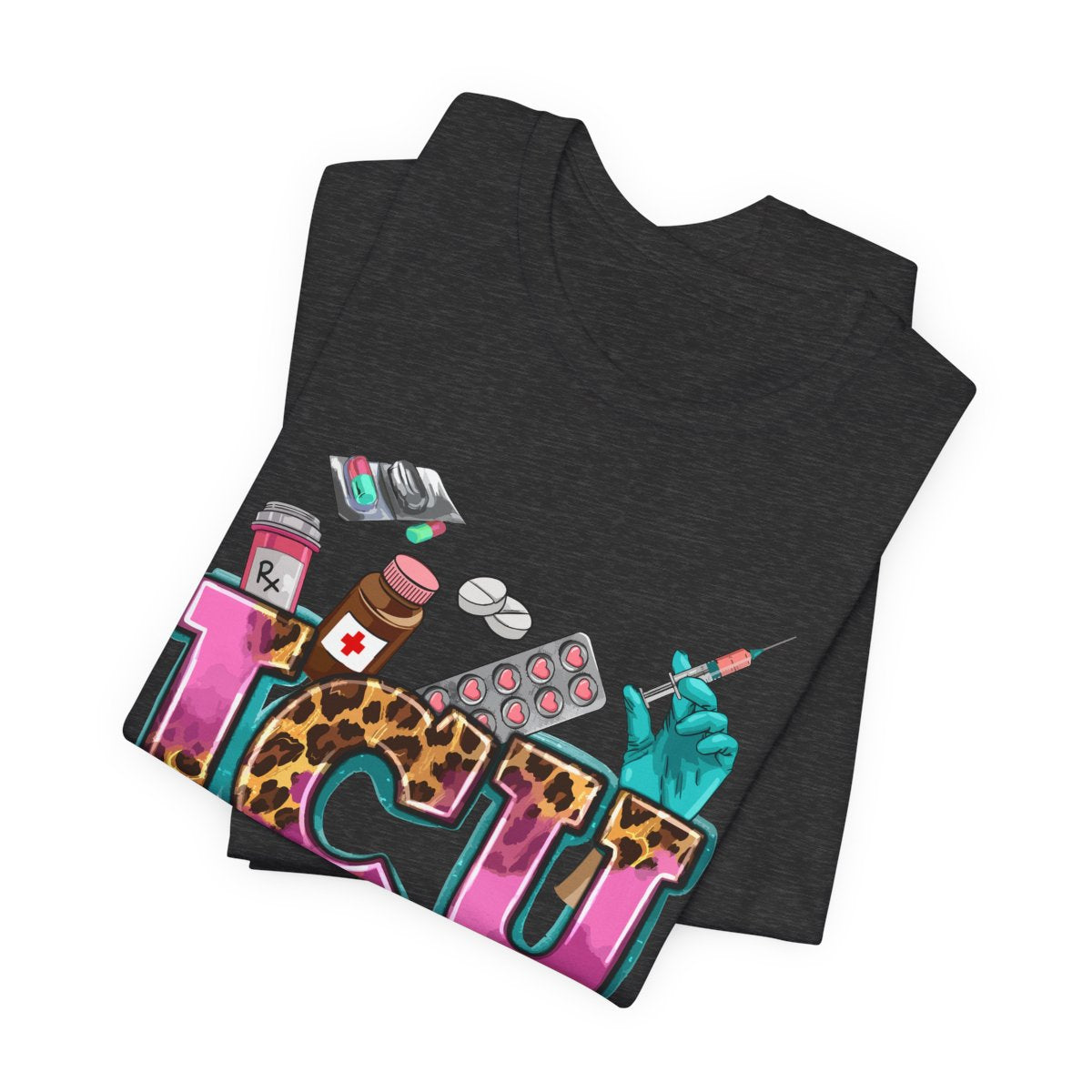 Cheetah ICU Nurse Shirt - Intensive Care Unit Tee