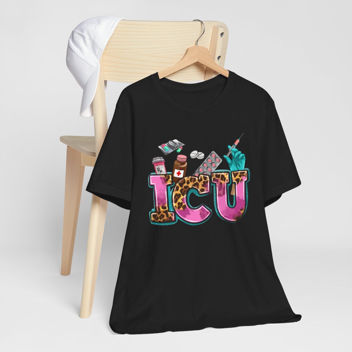 Cheetah ICU Nurse Shirt - Intensive Care Unit Tee