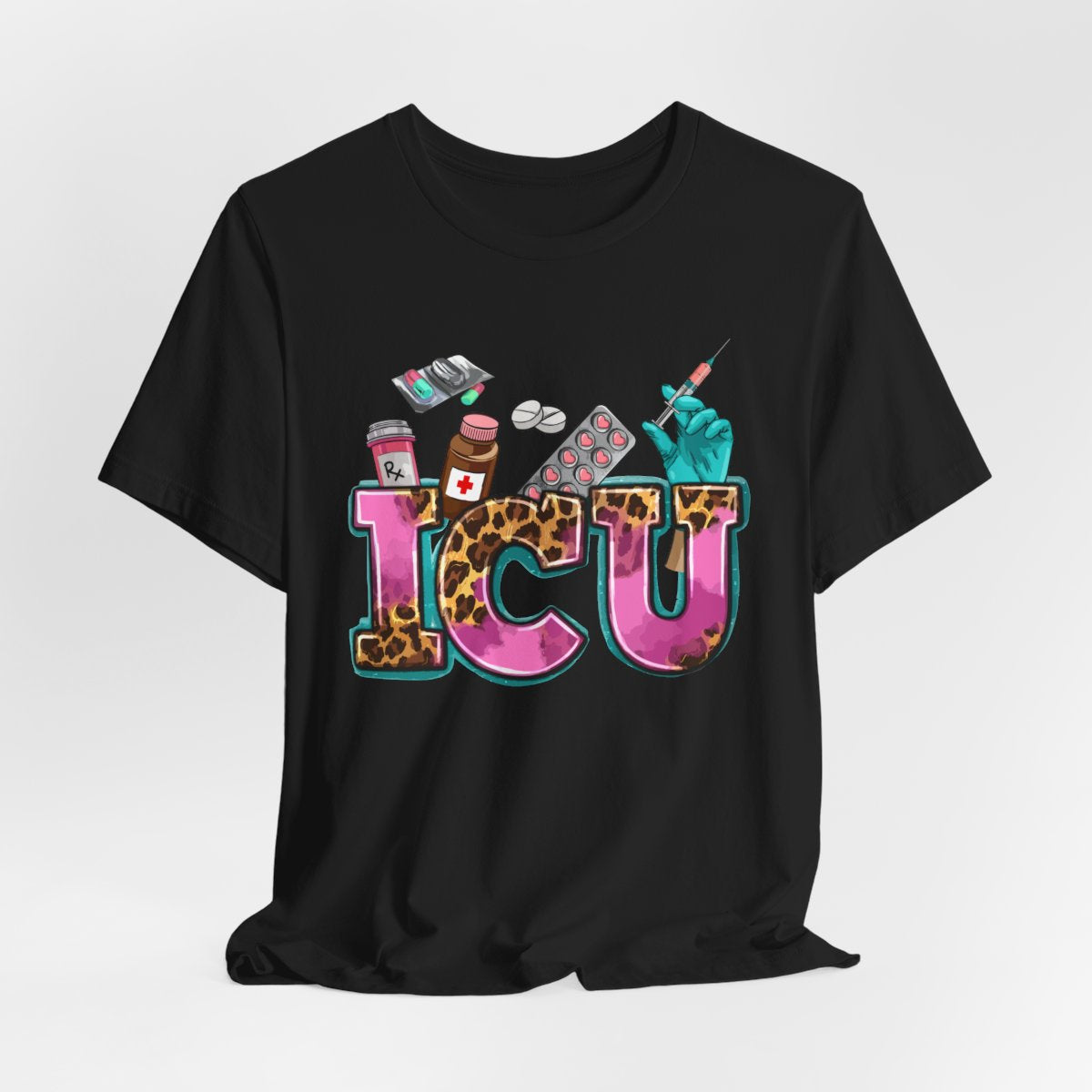 Cheetah ICU Nurse Shirt - Intensive Care Unit Tee
