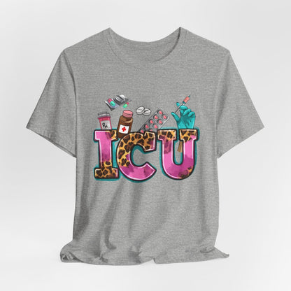 Cheetah ICU Nurse Shirt - Intensive Care Unit Tee