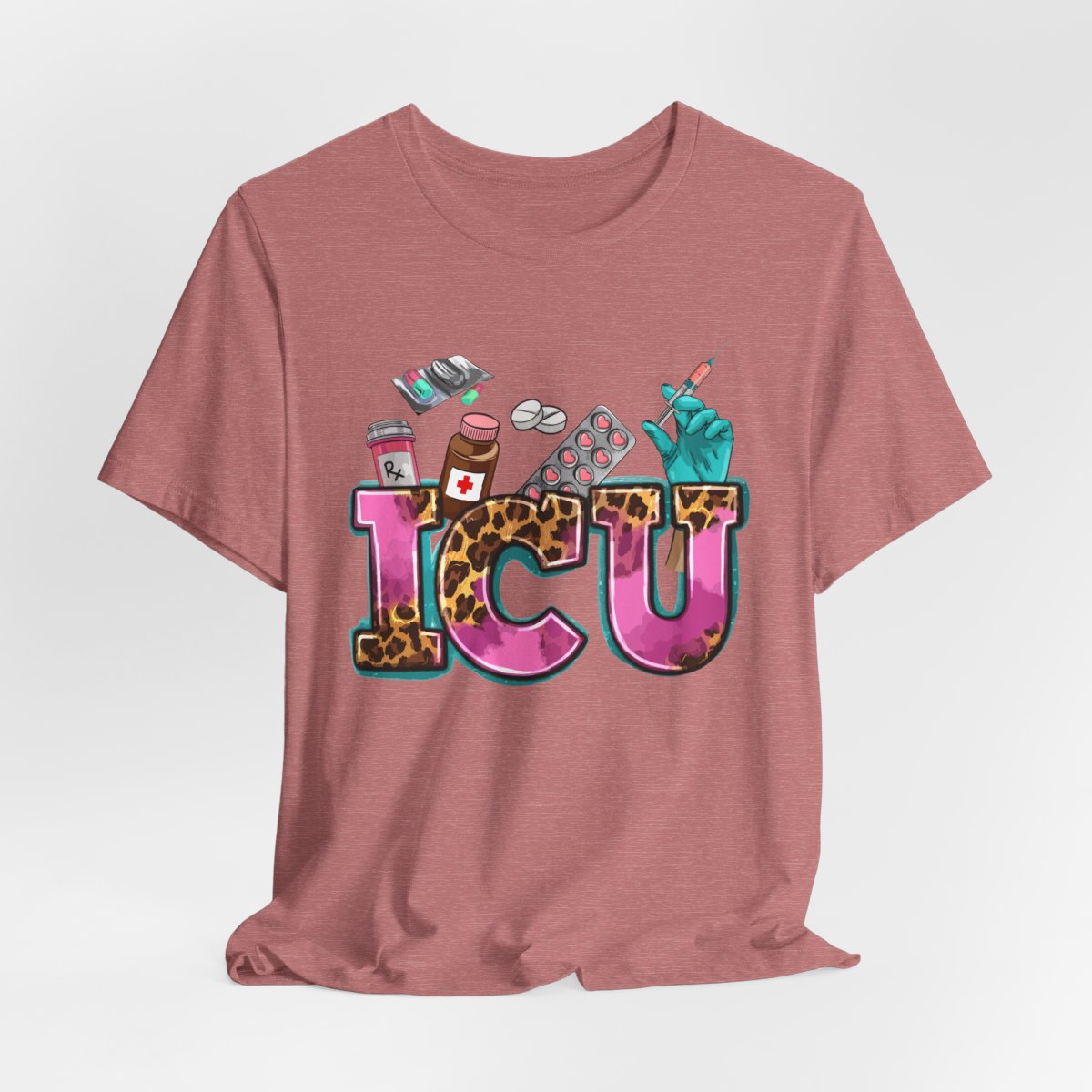 Cheetah ICU Nurse Shirt - Intensive Care Unit Tee