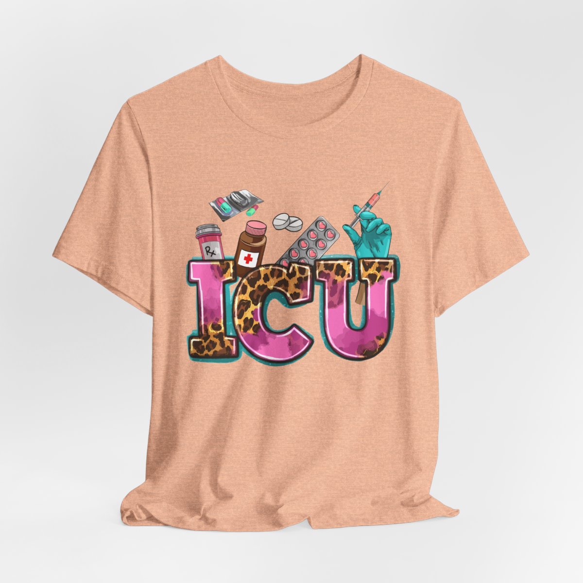 Cheetah ICU Nurse Shirt - Intensive Care Unit Tee