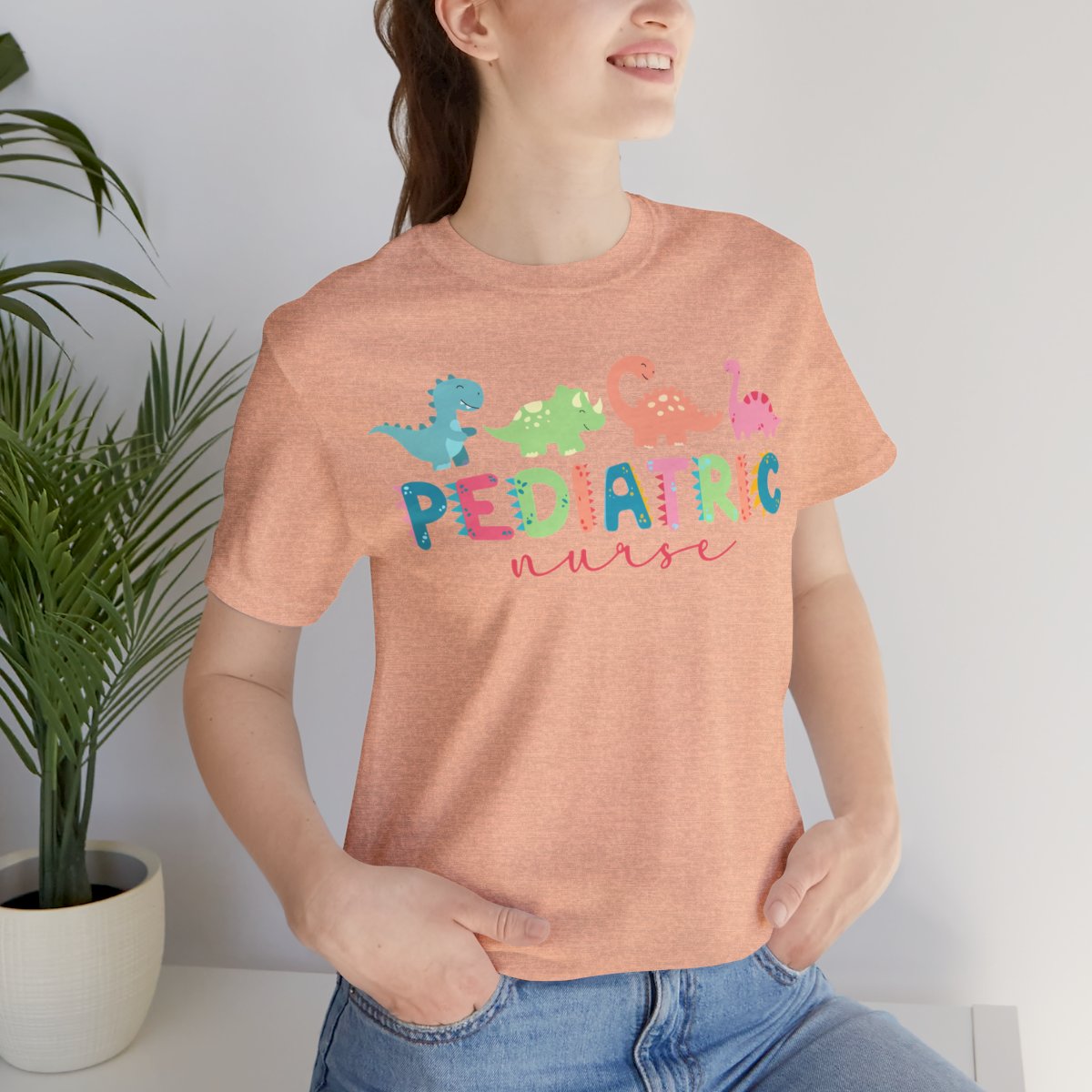Cute Pediatric Nurse Dinosaurs T-shirt
