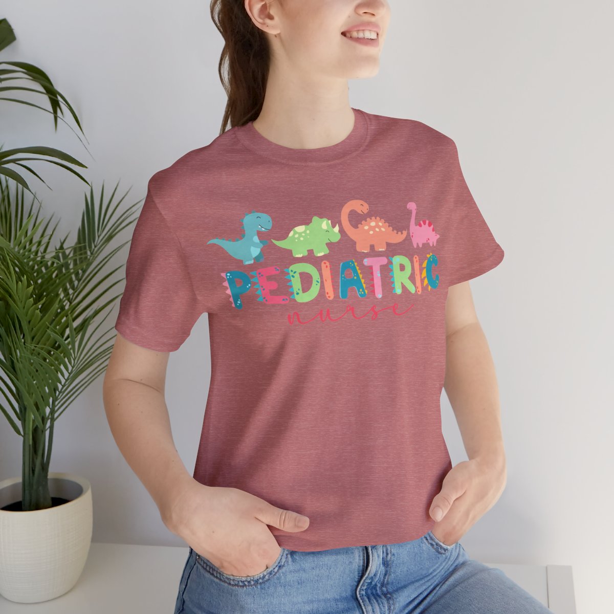 Cute Pediatric Nurse Dinosaurs T-shirt