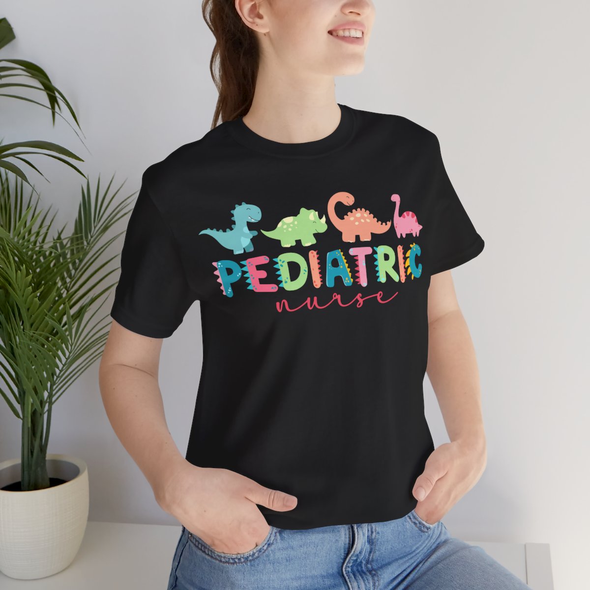 Cute Pediatric Nurse Dinosaurs T-shirt