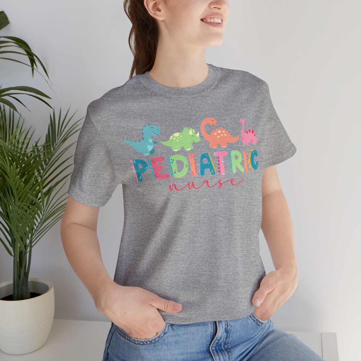 Cute Pediatric Nurse Dinosaurs T-shirt