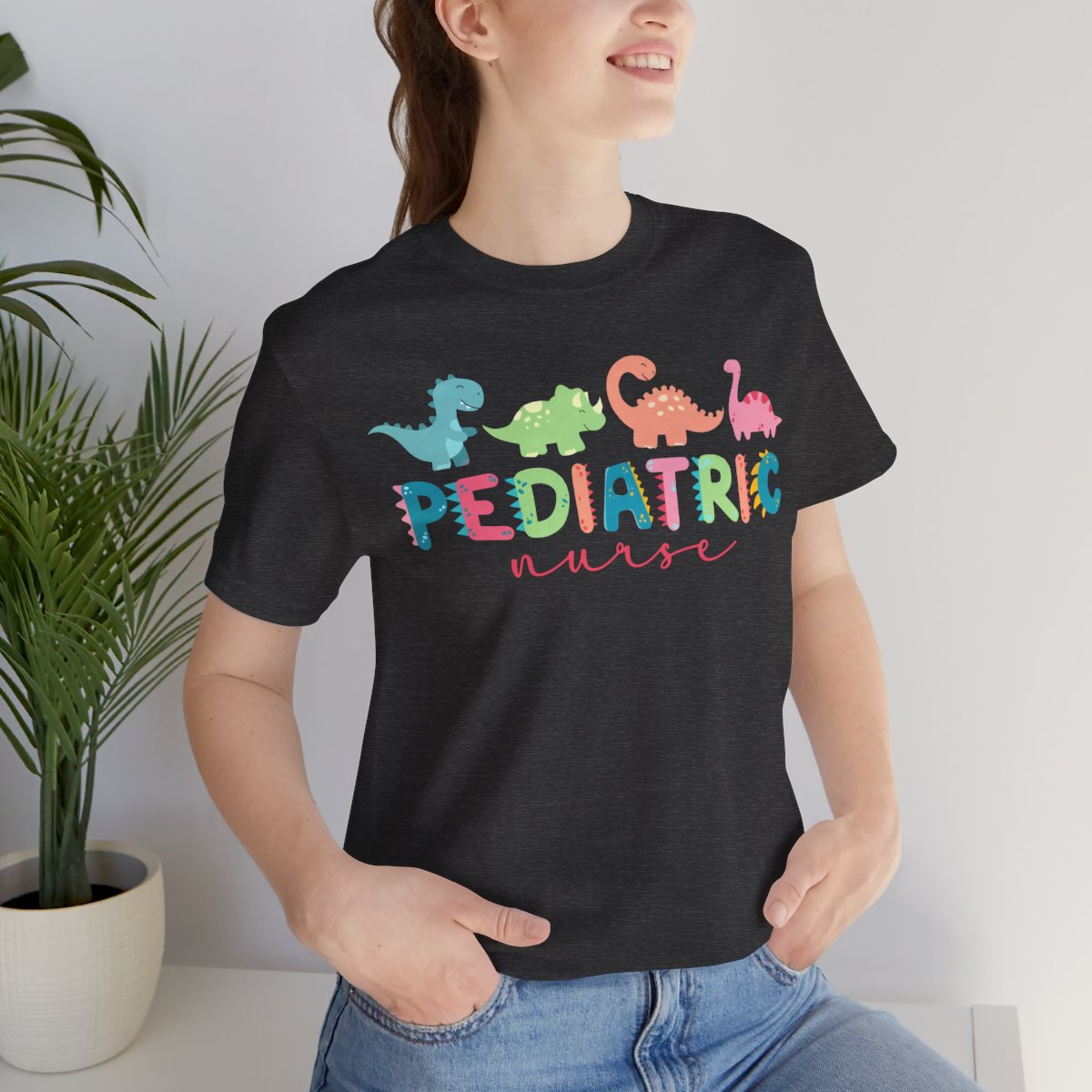 Cute Pediatric Nurse Dinosaurs T-shirt