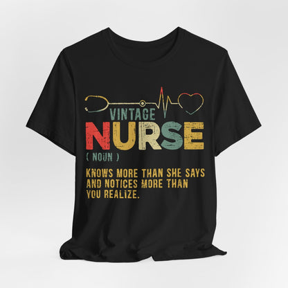 Vintage Nurse Funny Noun T-shirt