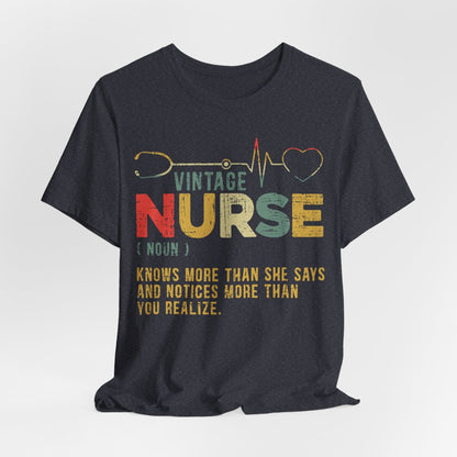 Vintage Nurse Funny Noun T-shirt